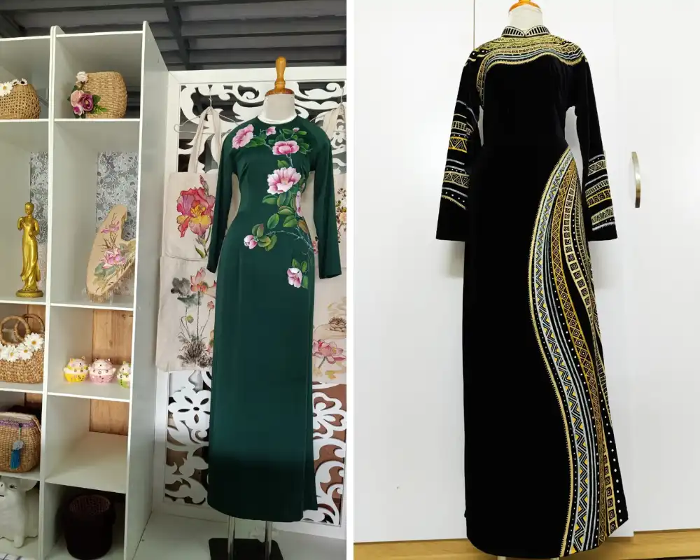 mẫu áo dài làm sui sang trọng