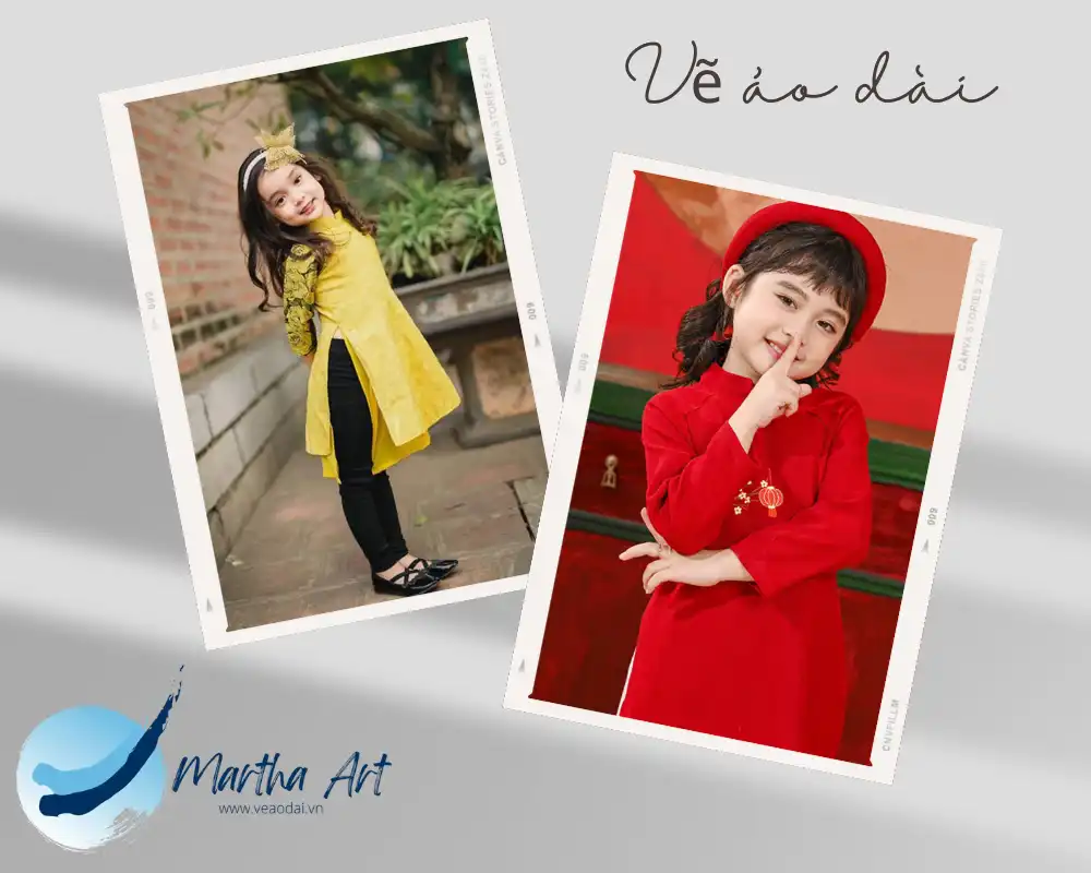 Mẫu áo dài trẻ em