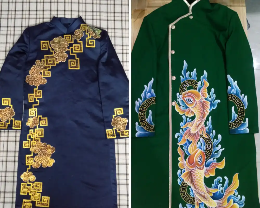 vẽ áo dài chú rể sinh năm 1995