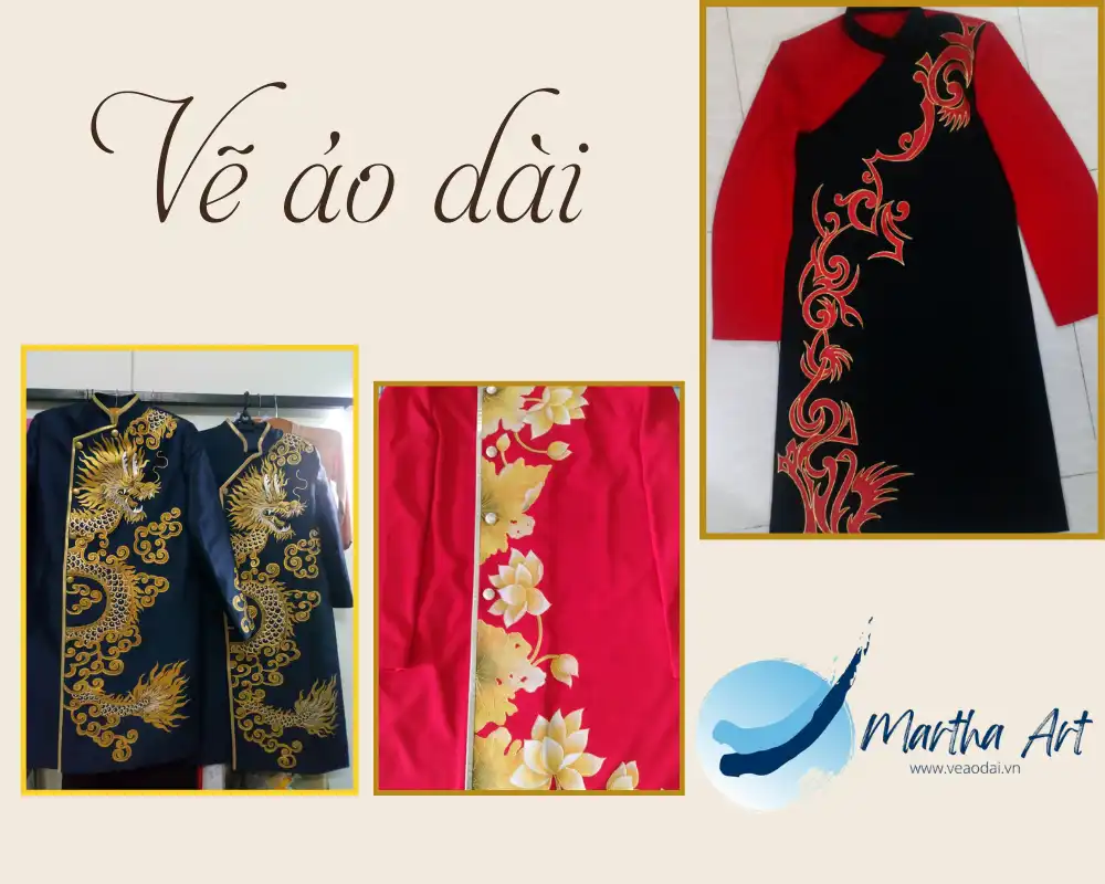 vẽ áo dài chú rể sinh năm 1995