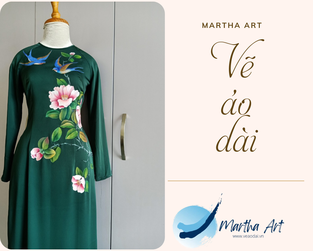 Áo dài Việt Nam vẽ