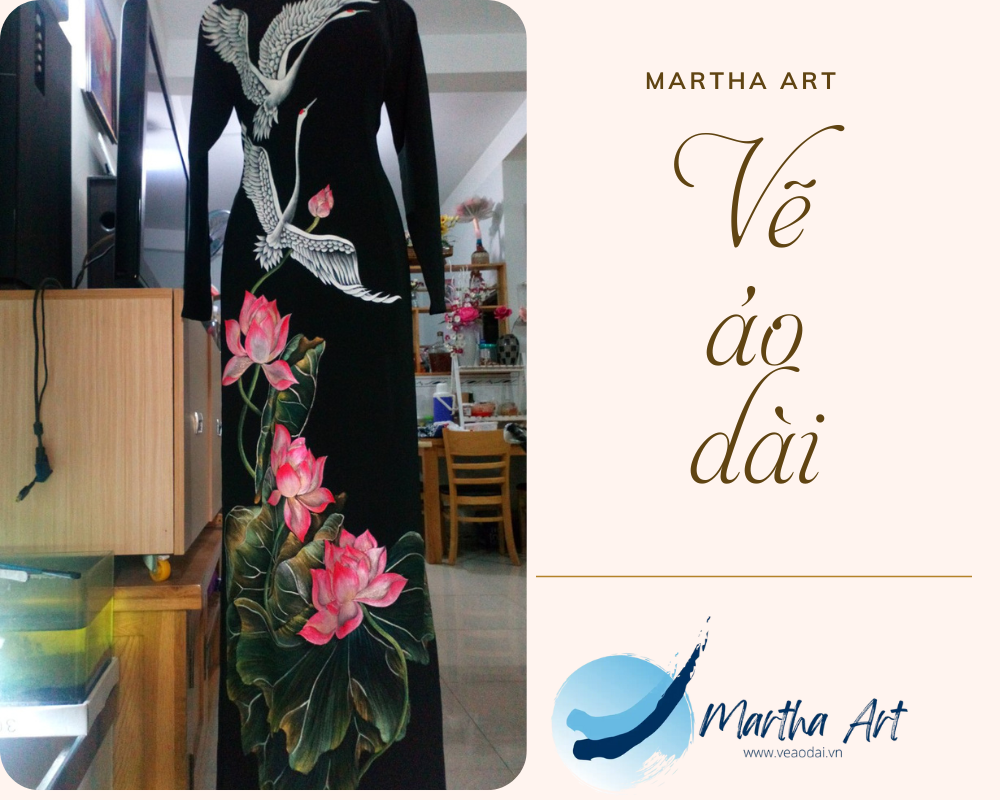Vẽ áo dài bà sui quý phái