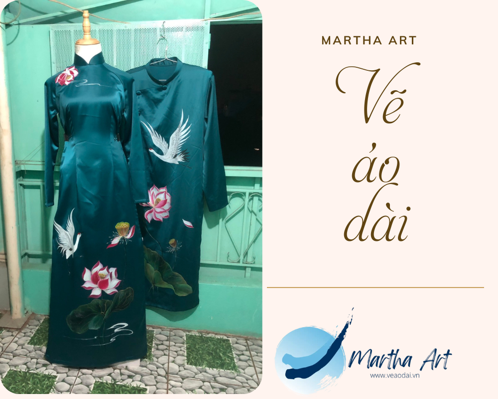 vẽ áo dài cưới