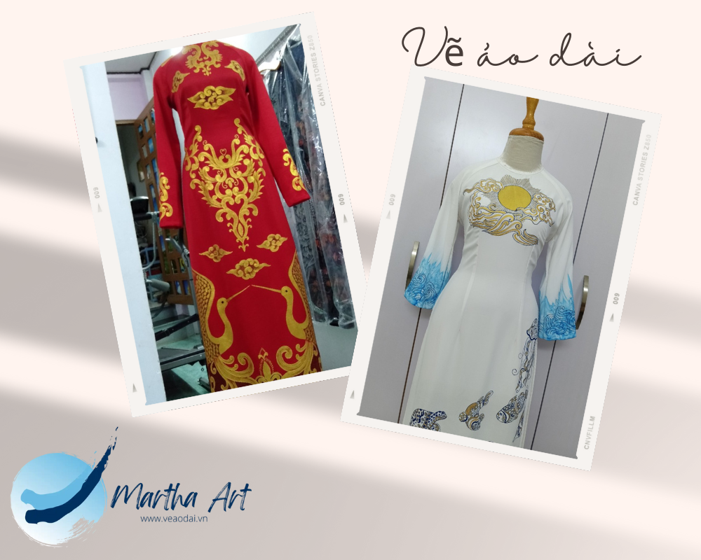 Phong cách vẽ áo dài cưới theo miền