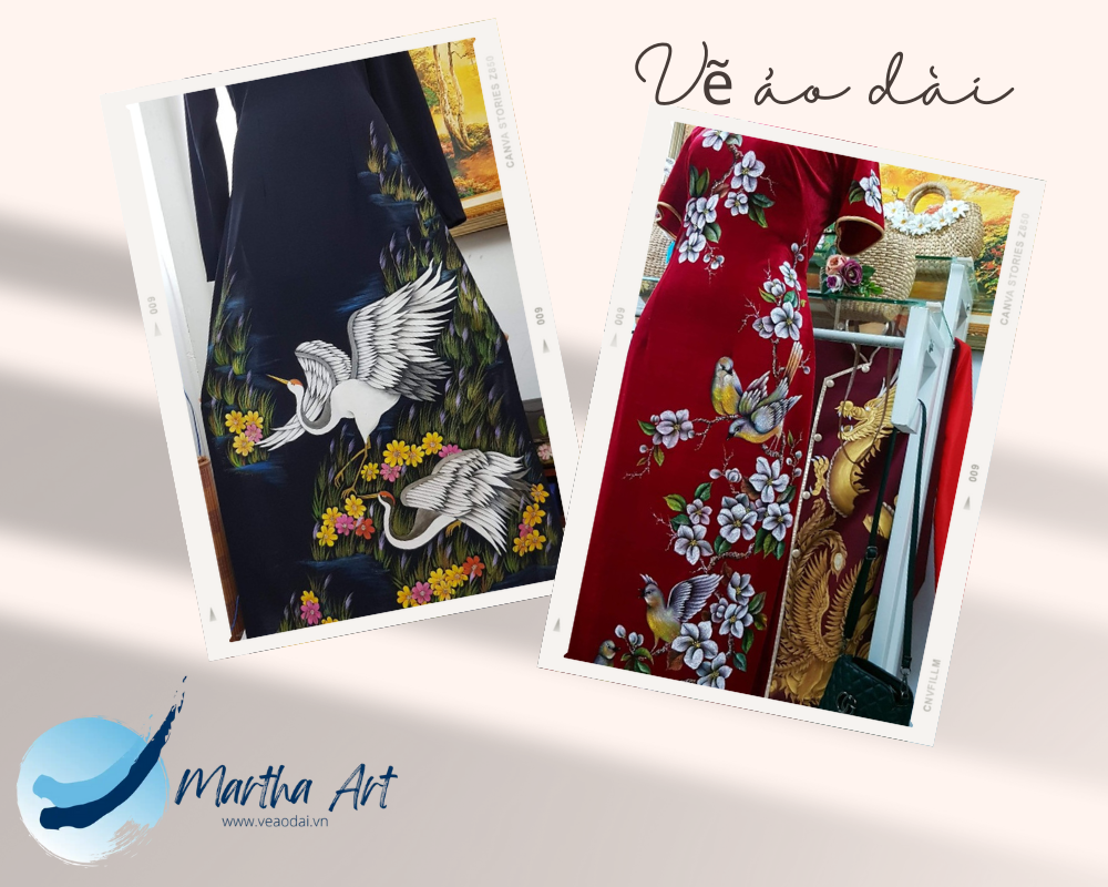 Cách phối hợp chi tiết khi vẽ áo dài nữ