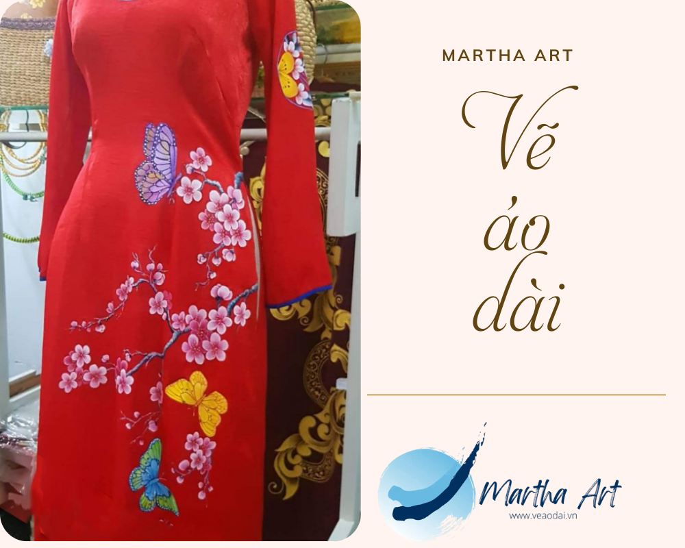 chuẩn bị vật liệu dụng cụ vẽ áo dài nữ