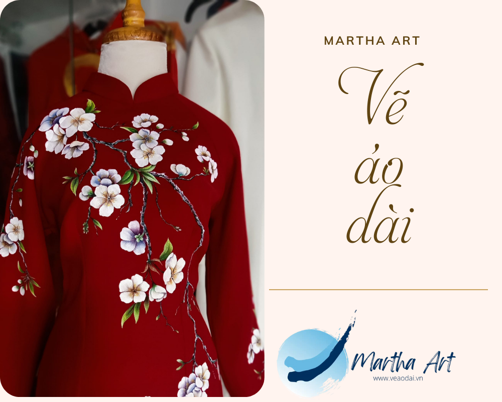Kỹ thuật vẽ hoa trên áo dài nữ