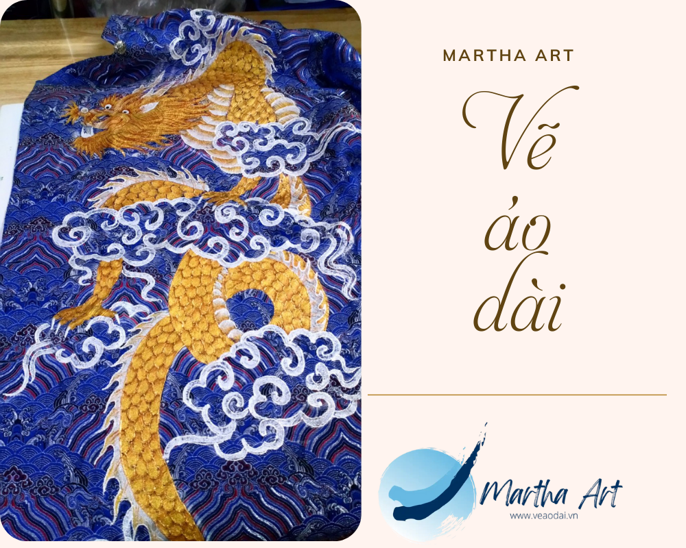 Vẽ áo dài nam gấm