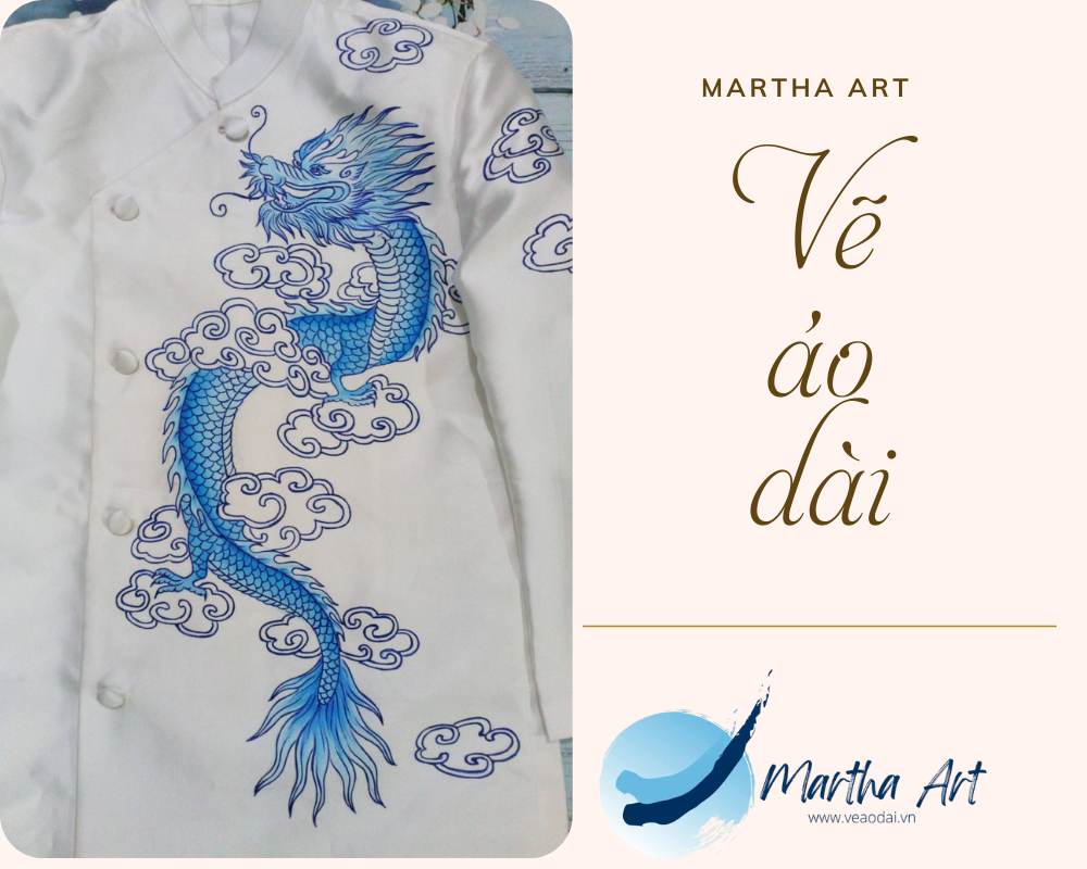 Vẽ áo dài nam gấm