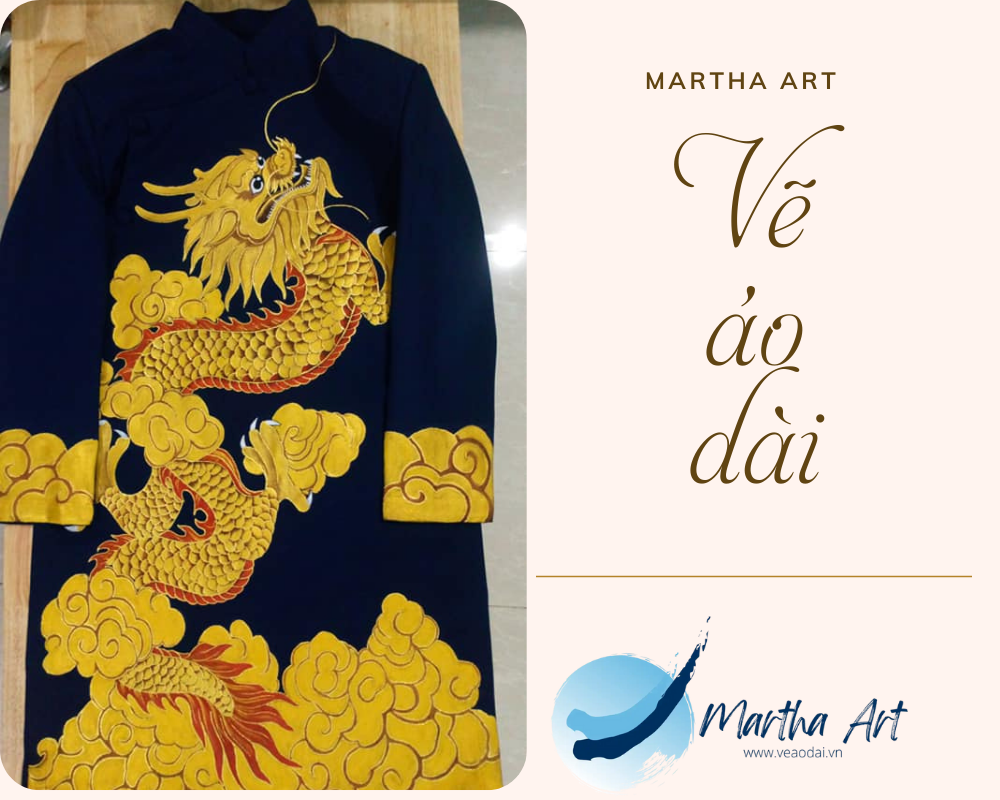 Vẽ áo dài nam lụa tơ tằm