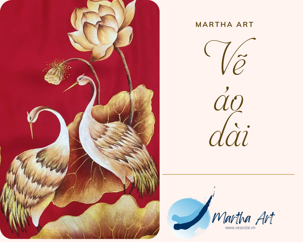 Vẽ áo dài nữ vải nhung