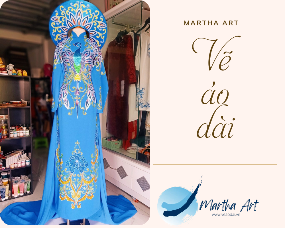 Vẽ áo dài nữ vải ren