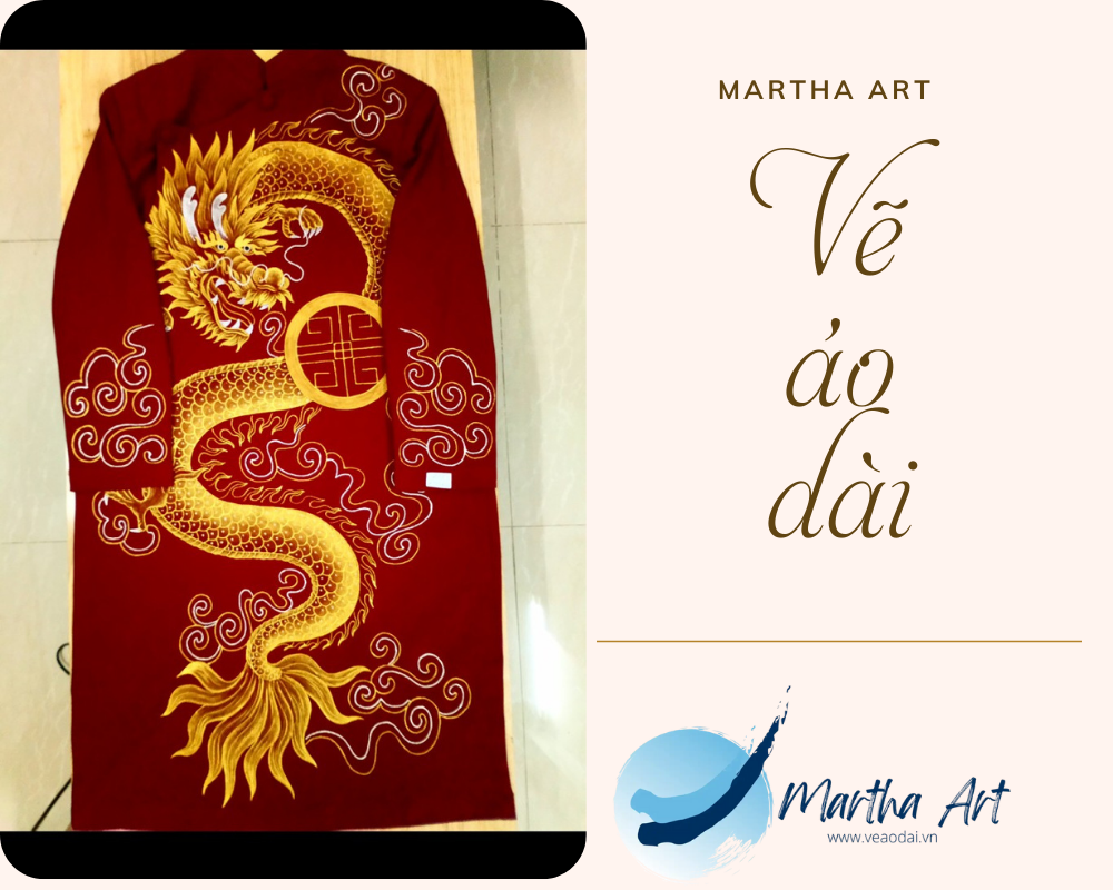 vẽ áo dài nam biểu diễn