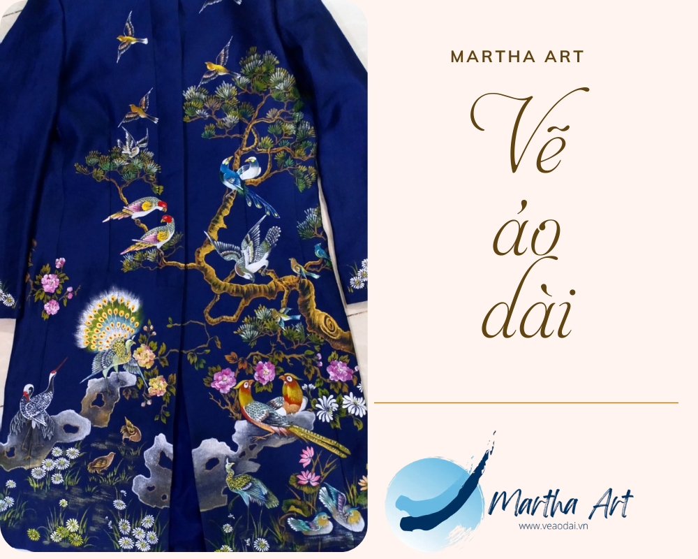 vẽ áo dài nam cầu kỳ