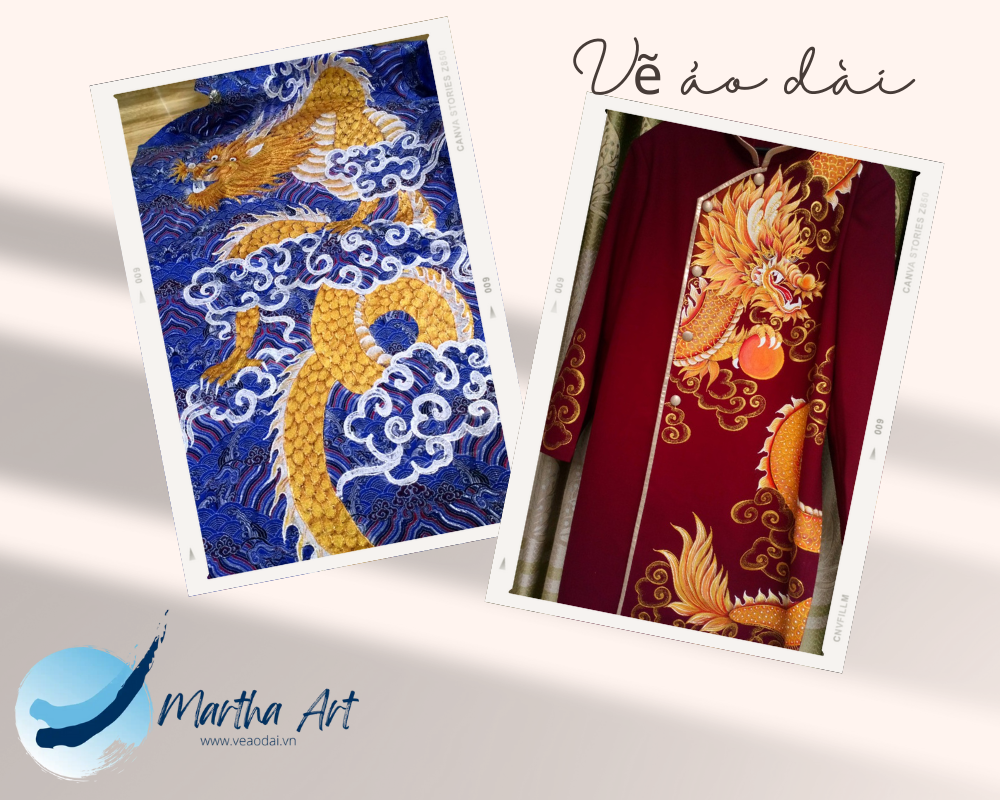 vẽ áo dài nam cầu kỳ