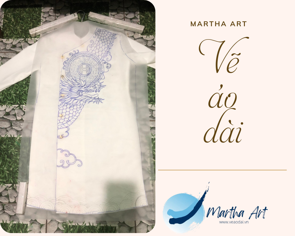 vẽ áo dài nam đi đám cưới