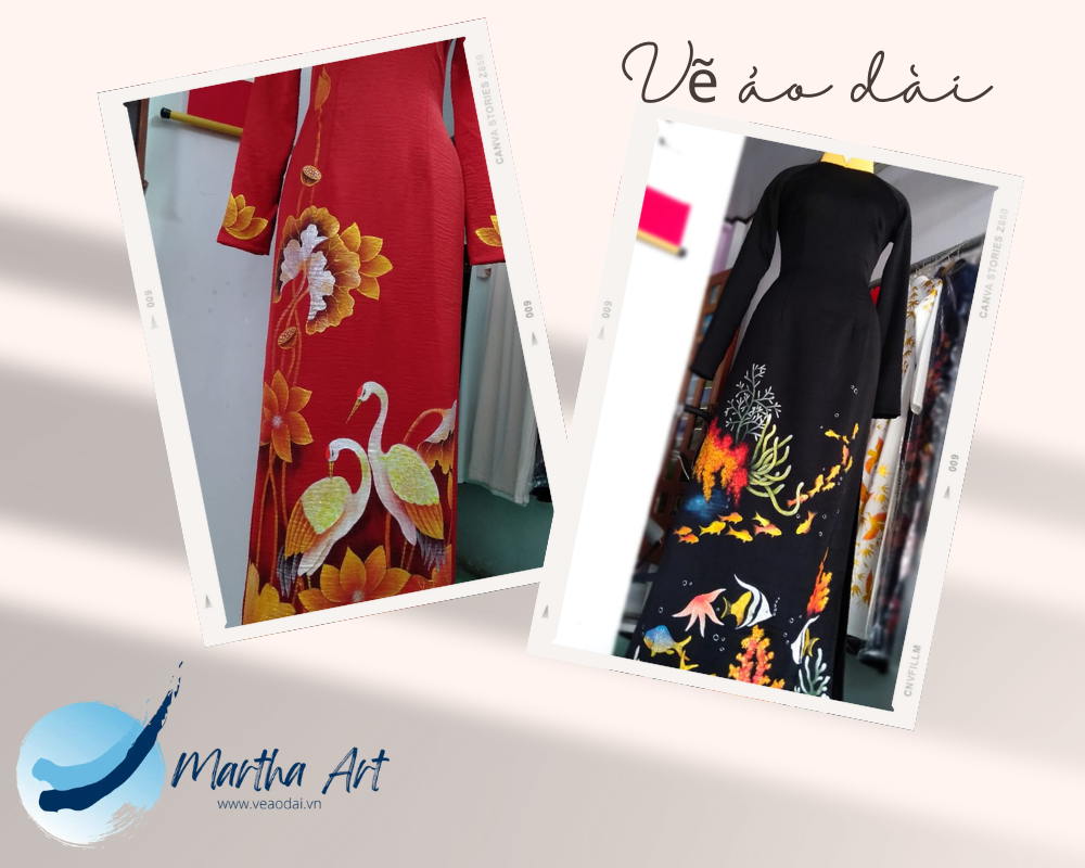 vẽ áo dài nữ cách tân