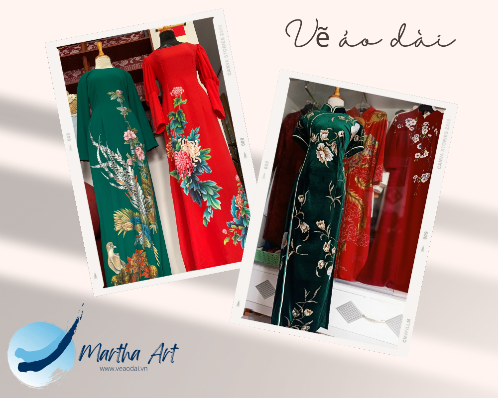 áo dài thêu tay cao cấp