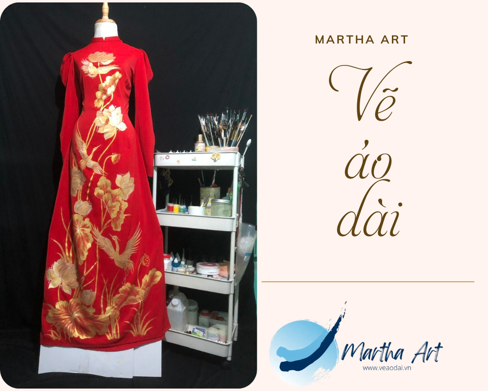 mẫu thêu áo dài đẹp mới nhất