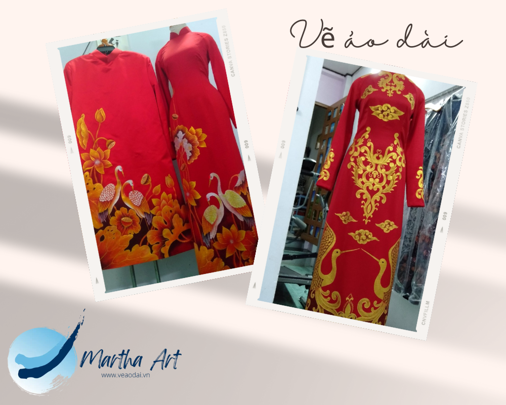 may áo dài cưới