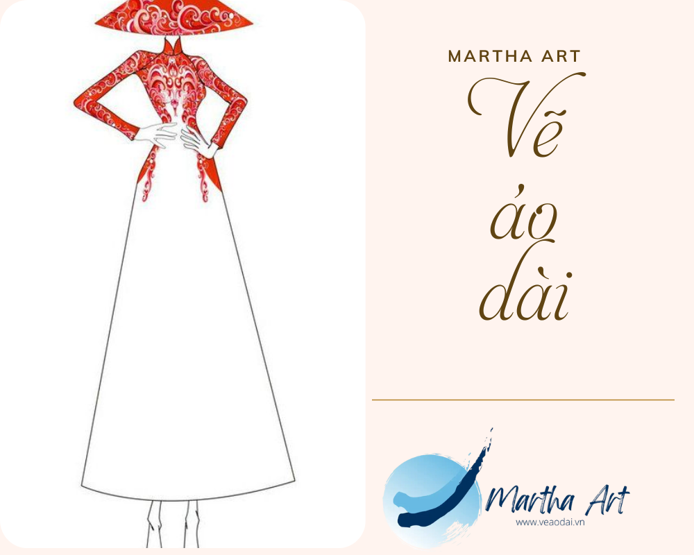 tranh tô màu áo dài việt nam