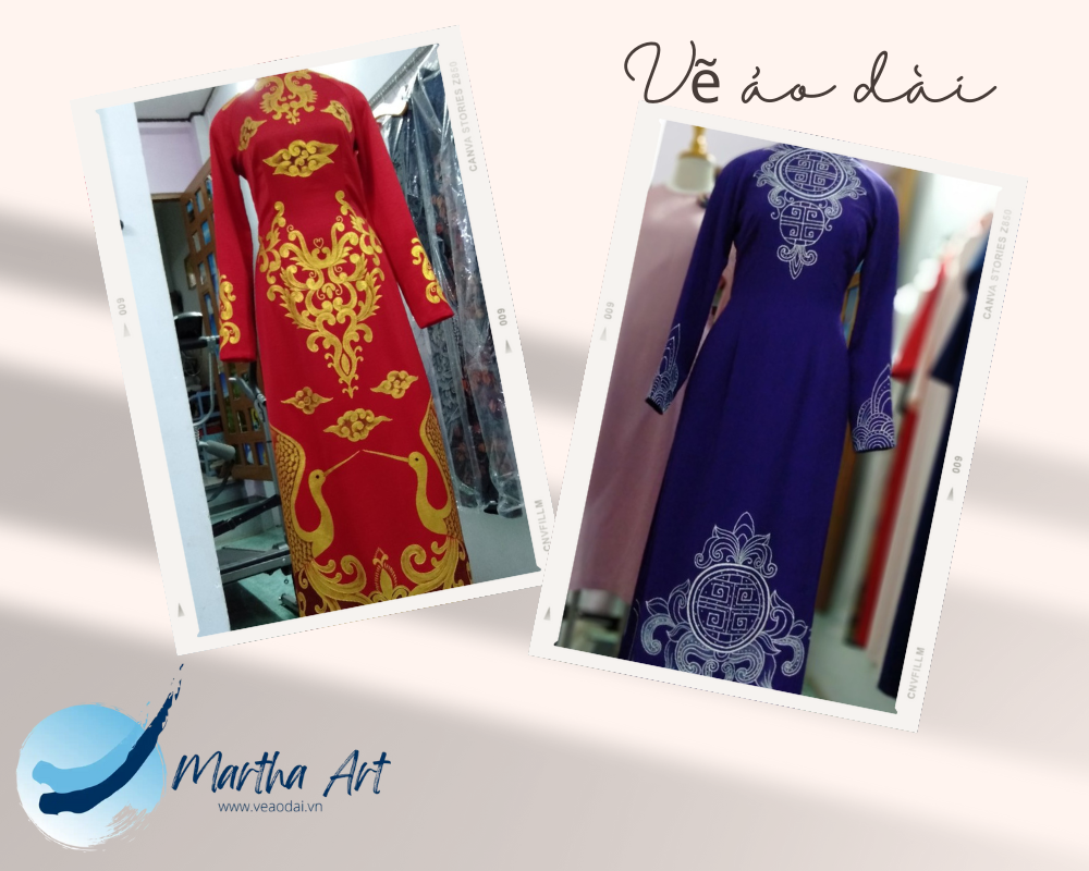 vẽ áo dài đẹp