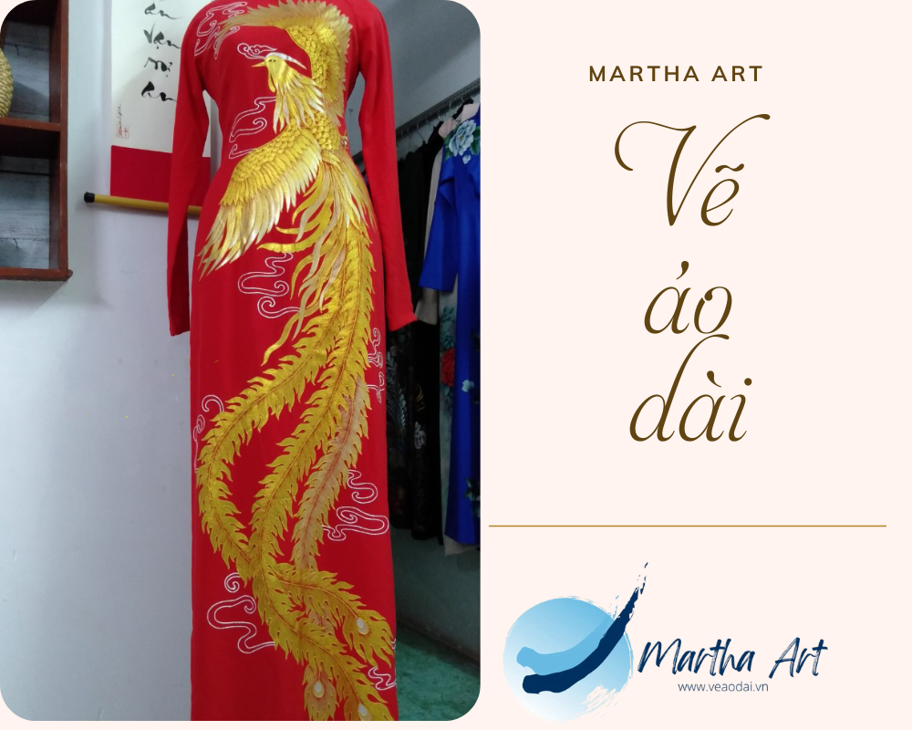 áo dài đính đá đơn giản