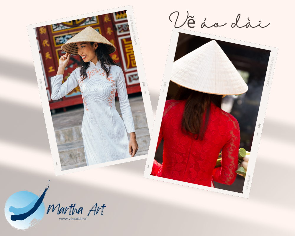 áo dài đính đá đơn giản