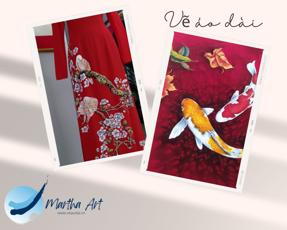 áo dài đỏ quần xanh