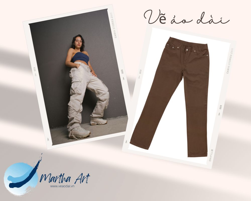 cách vẽ quần nữ