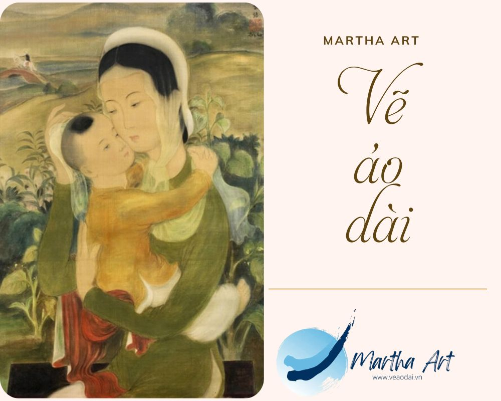 Cách Lê Phổ thể hiện áo dài trong tranh