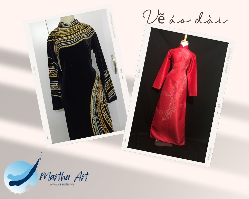 mẫu áo dài nhung trẻ đẹp