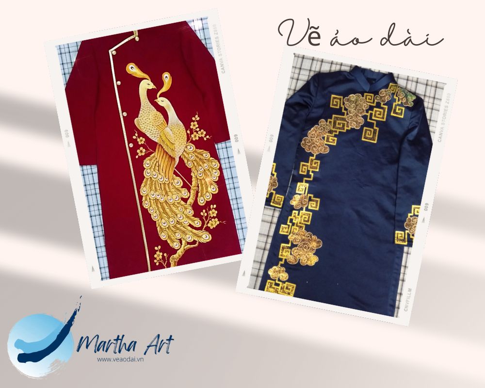 vẽ áo dài đơn giản mà đẹp nam