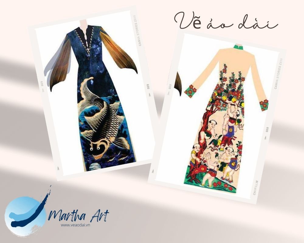 bảng màu áo dài