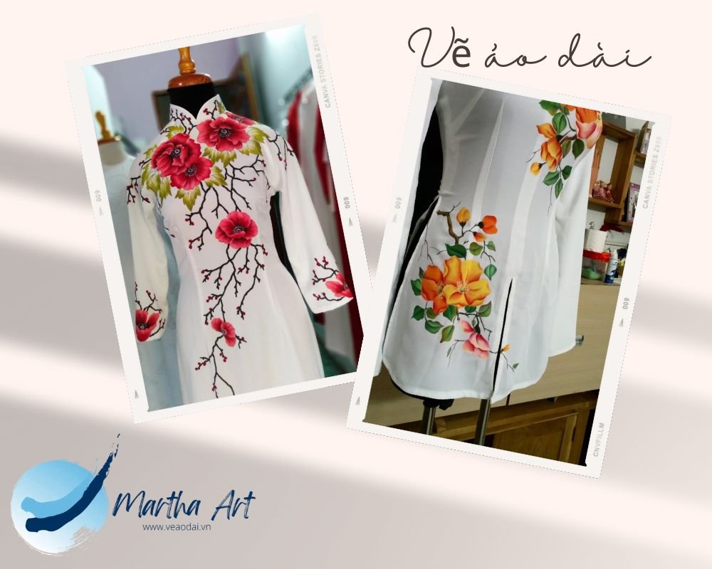 vẽ áo dài cách tân
