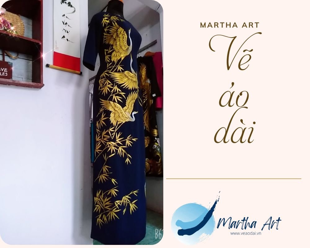 vẽ trang phục áo dài