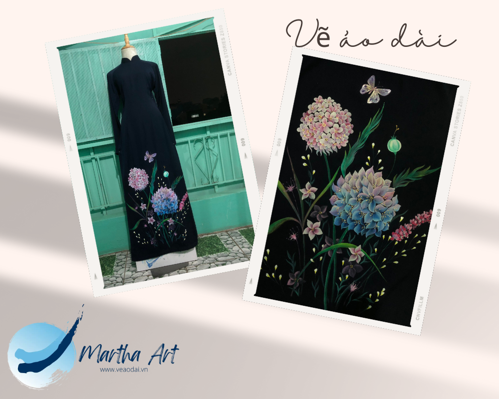 áo dài màu đen đẹp nhất